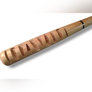"DAVID" Personalized Rawlings Carved Wooden Baseball Bat 32"